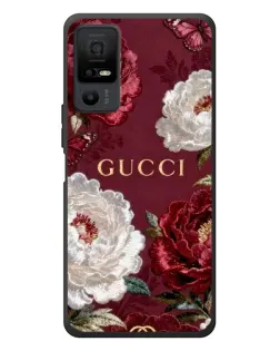 Чохол для TCL 40 NxtPaper 5G з картинкою «Gucci — бордові троянди»