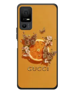 Чохол для TCL 40 NxtPaper 5G з картинкою «Gucci — золоті метелики»