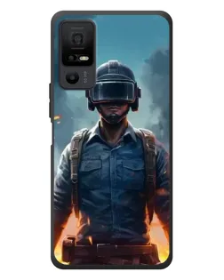 Чехол для TCL 40 NxtPaper 5G с картинкой «PUBG — реалистичный герой»