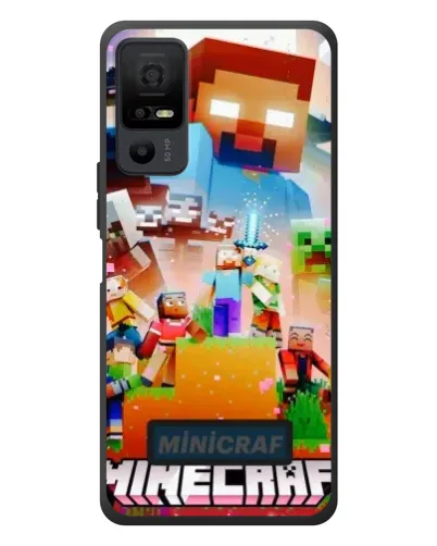 Чехол для TCL 40 NxtPaper 5G с картинкой «Minecraft герои игры»