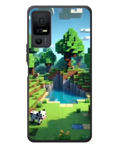 Чехол для TCL 40 NxtPaper 5G с картинкой «Minecraft летний день»