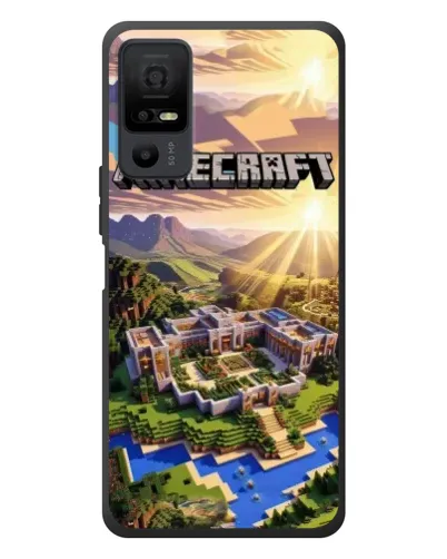 Чехол для TCL 40 NxtPaper 5G с картинкой «Minecraft панорама»