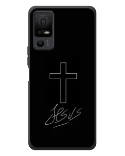 Чохол для TCL 40 NxtPaper 5G з картинкою «Графічний хрест Jesus»
