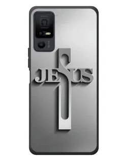 Чохол для TCL 40 NxtPaper 5G з картинкою «Металевий хрест Jesus»