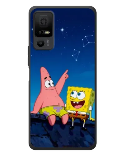 Чехол для TCL 40 NxtPaper 5G с картинкой «Губка Боб и Патрик ночью» Чехол для TCL 40 NxtPaper 5G с картинкой «Губка Боб и Патрик ночью»