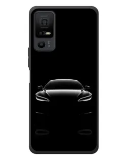 Чехол для TCL 40 NxtPaper 5G с картинкой «Силуэт Tesla Night»