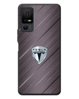 Чехол для TCL 40 NxtPaper 5G с картинкой «Металлическая текстура Tesla»