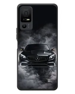 Чехол для TCL 40 NxtPaper 5G с картинкой «Mercedes в дыму»