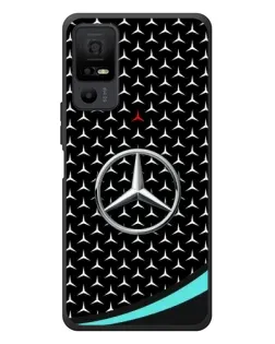 Чехол для TCL 40 NxtPaper 5G с картинкой «Mercedes — бирюзовый акцент»