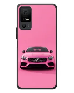 Чехол для TCL 40 NxtPaper 5G с картинкой «Розовый Mercedes AMG»