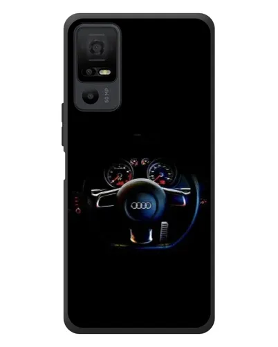 Чехол для TCL 40 NxtPaper 5G с картинкой «Салон Audi — руль»