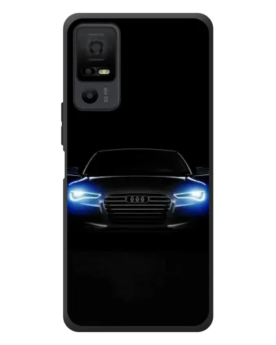 Чехол для TCL 40 NxtPaper 5G с картинкой «Audi в неоне»