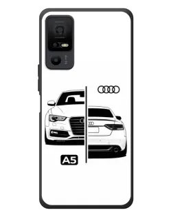 Чехол для TCL 40 NxtPaper 5G с картинкой «Audi — контрастный дизайн» Чехол для TCL 40 NxtPaper 5G с картинкой «Audi — контрастный дизайн»