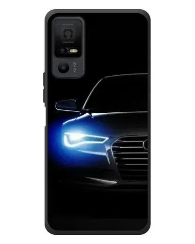 Чехол для TCL 40 NxtPaper 5G с картинкой «Неоновый взгляд Audi»