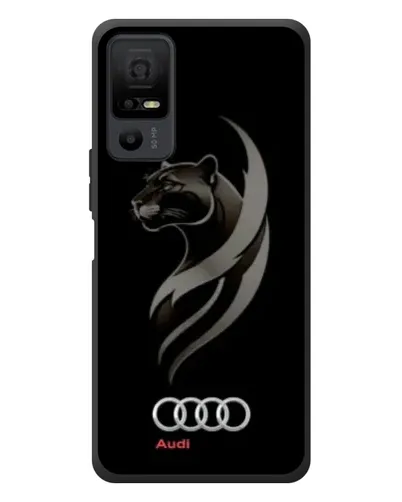Чехол для TCL 40 NxtPaper 5G с картинкой «Графика — пантера и Audi»