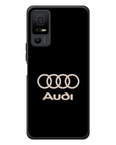 Чехол для TCL 40 NxtPaper 5G с картинкой «Audi — золотой логотип»