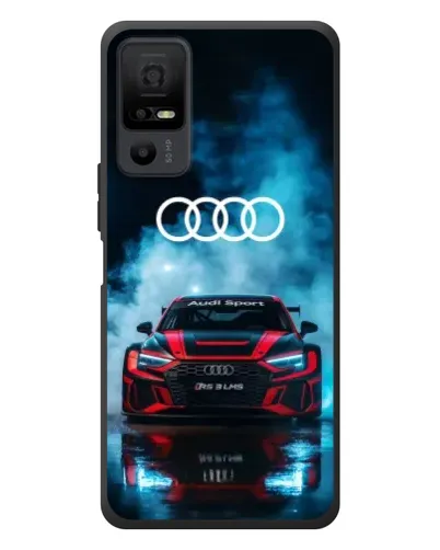 Чехол для TCL 40 NxtPaper 5G с картинкой «Audi Sport — неон»