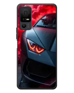 Чехол для TCL 40 NxtPaper 5G с картинкой «Lamborghini красное сияние»