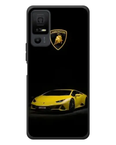 Чехол для TCL 40 NxtPaper 5G с картинкой «Lamborghini желтый акцент»