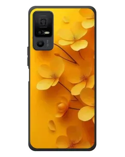Чехол для TCL 40 NxtPaper 5G с картинкой «Золотые лепестки»