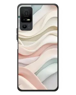 Чехол для TCL 40 NxtPaper 5G с картинкой «Пастельные нежные волны»