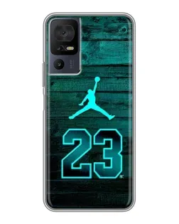 Чохол для TCL 40 SE з картинкою «Jordan Cyan 23»
