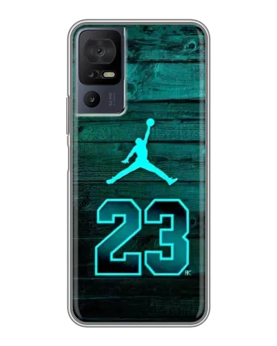 Чохол для TCL 40 SE з картинкою «Jordan Cyan 23»
