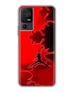 Чохол для TCL 40 SE з картинкою «Jordan Red Smoke»
