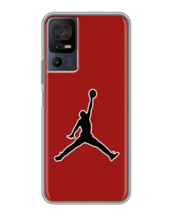 Чохол для TCL 40 SE з картинкою «Jordan Red Back»