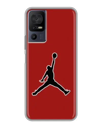 Чохол для TCL 40 SE з картинкою «Jordan Red Back»