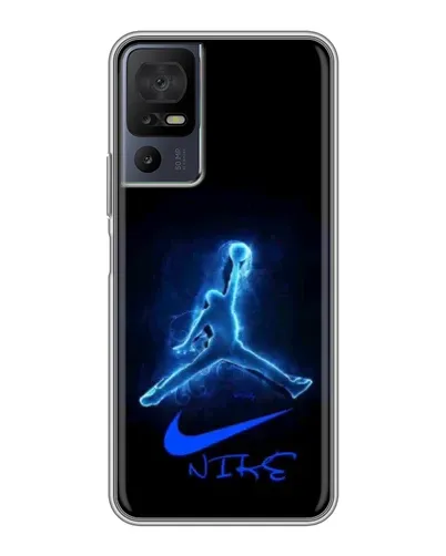 Чохол для TCL 40 SE з картинкою «Jordan Neon Blue»