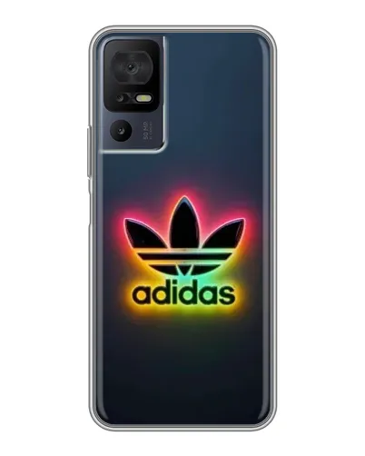 Чохол для TCL 40 SE з картинкою «Неоновий Adidas»