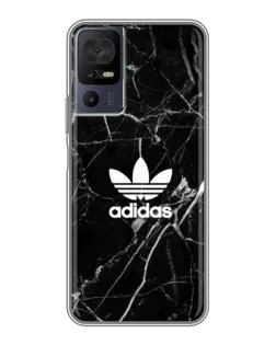 Чохол для TCL 40 SE з картинкою «Білий мармур Adidas»