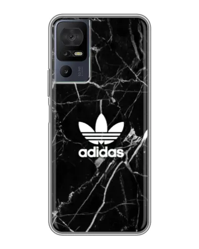 Чохол для TCL 40 SE з картинкою «Білий мармур Adidas»
