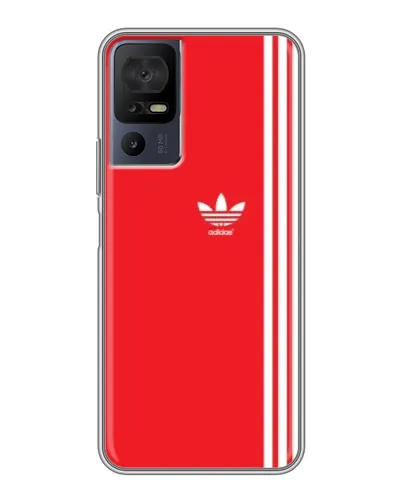 Чохол для TCL 40 SE з картинкою «Червоний мінімалізм Adidas»