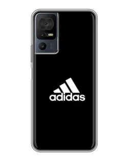 Чохол для TCL 40 SE з картинкою «Чорна класика Adidas»