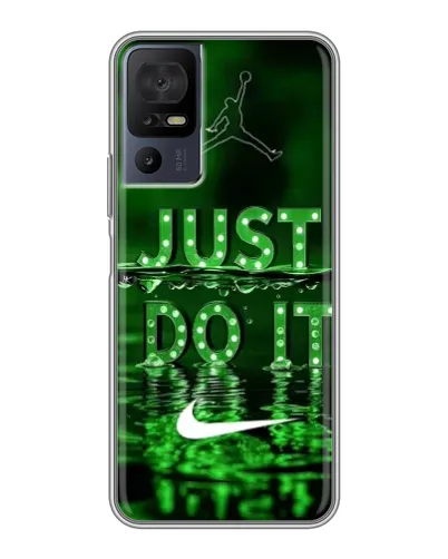 Чохол для TCL 40 SE з картинкою «Зелений неоновий Nike»