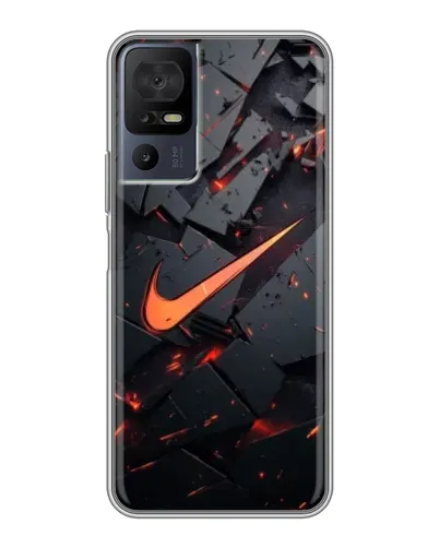 Чохол для TCL 40 SE з картинкою «Nike — ефект розломів»