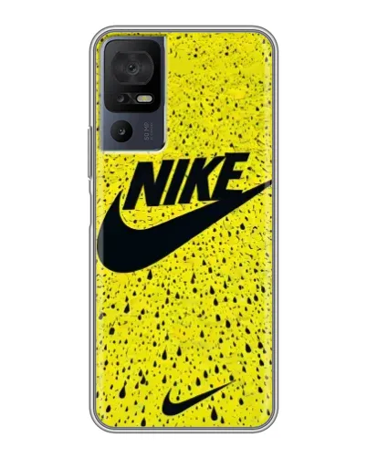 Чохол для TCL 40 SE з картинкою «Жовтий текстурний Nike»