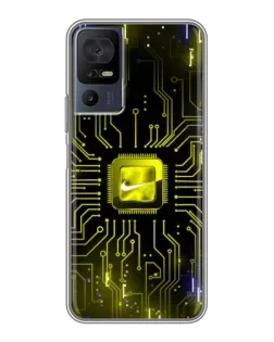 Чохол для TCL 40 SE з картинкою «Nike — золота іскра»