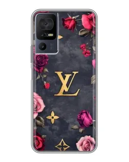 Чохол для TCL 40 SE з картинкою «Квітковий Louis Vuitton»