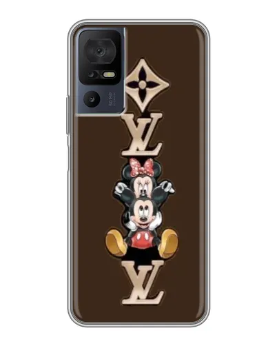 Чохол для TCL 40 SE з картинкою «LV та Міккі Маус»