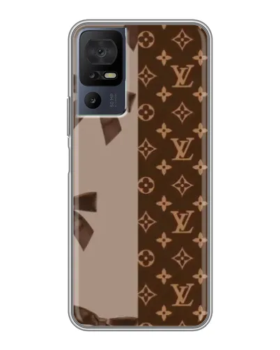 Чохол для TCL 40 SE з картинкою «Louis Vuitton — банти»