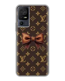 Чохол для TCL 40 SE з картинкою «LV з бантом»