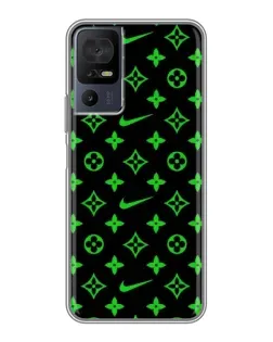 Чохол для TCL 40 SE з картинкою «Неоновий принт LV»
