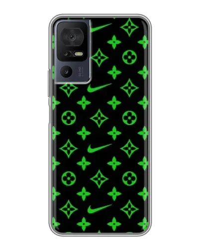 Чохол для TCL 40 SE з картинкою «Неоновий принт LV»