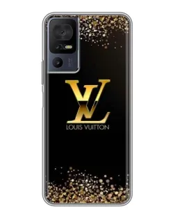 Чохол для TCL 40 SE з картинкою «LV — золоті іскри»
