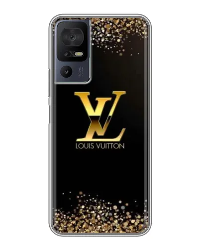 Чохол для TCL 40 SE з картинкою «LV — золоті іскри»