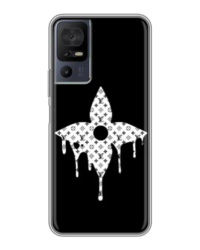 Чохол для TCL 40 SE з картинкою «Квіткова монограма»