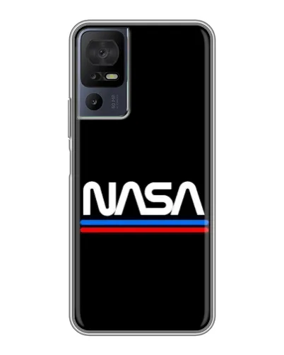 Чохол для TCL 40 SE з картинкою «NASA — класика Red Blue»